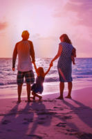 Family on a beach
